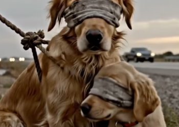 M0301002_Abandoned on Highway Golden Retriever Mom Puppy Miraculous Rescue Emotional Animal Rescue Story_part2