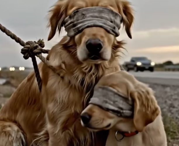 M0301002_Abandoned on Highway Golden Retriever Mom Puppy Miraculous Rescue Emotional Animal Rescue Story_part2