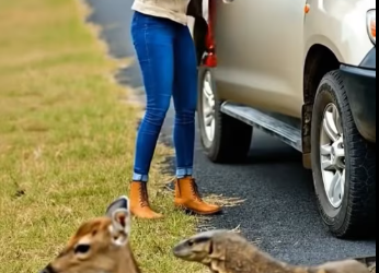 M1501007_Baby Deer Was Attacked by Moniotor. #viralreel #RescueLove #RescueEffort #follow #rescue Operation Paws_part2