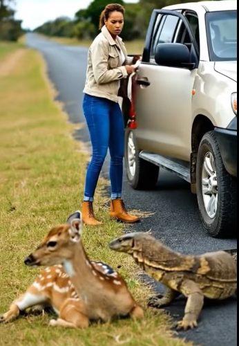 M1501007_Baby Deer Was Attacked by Moniotor. #viralreel #RescueLove #RescueEffort #follow #rescue Operation Paws_part2