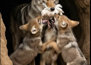 M1901013_The struggle for survival A dramatic moment as the Golden Eagle confronts the Coyote after its young are stolen! #rescu