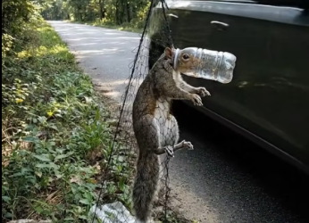 M1901017_Rescuing a Baby Squirrel Caught in a Trap by the Roadside — A Video That Will Touch Your Heart …….. On a quiet ro_p
