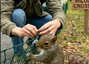 M2301002_Kind Hearted Young Man Rescues an Innocent Squirrel Family in Trouble_part2