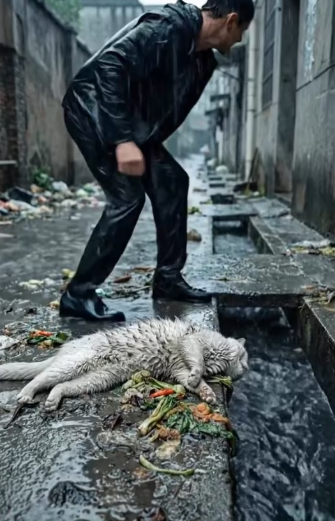 M2901001_No One Saw Them Five Newborn Kittens Clung to Their Mother Last Warmth