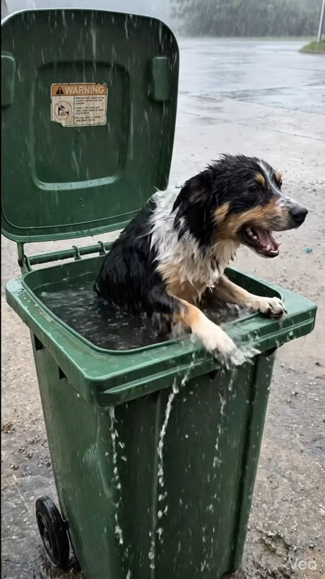 M0402003 A Dog Screaming for Help, Trapped Inside a Flooded Trash Bin part2